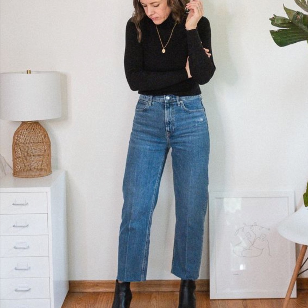 French Connection Black Turtle Neck Sweater